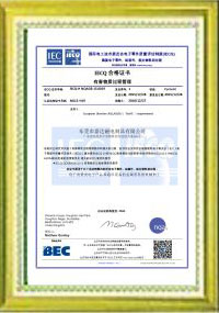 Jada IEC Certificate